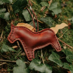 Leder-Schlüsselanhänger Kleiner Gefährte